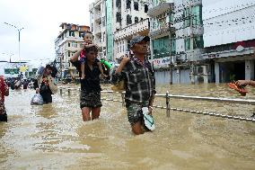 Flood In The Southern Myanmar