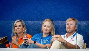 Paris 2024 - King Willem-Alexander, Princess Catharina-Amalia, and Queen Maxima In The Stands