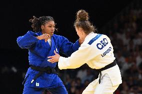 Paris 2024 - Judo - Sarah Leonie Cysique of France Wins Bronze