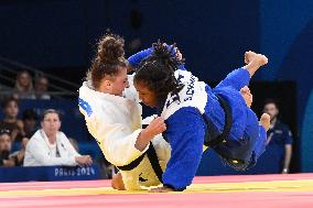 Paris 2024 - Judo - Sarah Leonie Cysique of France Wins Bronze