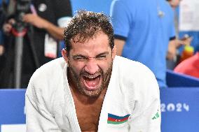 Paris 2024 - Judo - Hidayat Heydarov of Azerbaidjan Wins Gold