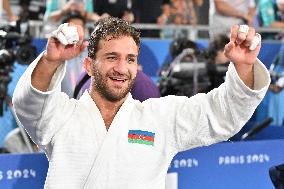 Paris 2024 - Judo - Hidayat Heydarov of Azerbaidjan Wins Gold