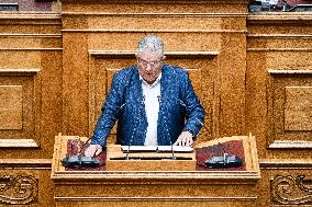 Plenary Session In Parliament In Athens - Mental Health