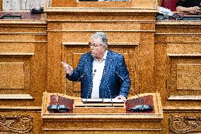 Plenary Session In Parliament In Athens - Mental Health