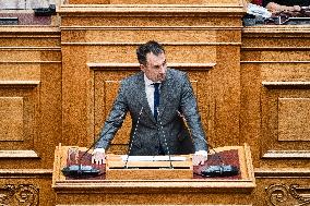 Plenary Session In Parliament In Athens - Mental Health