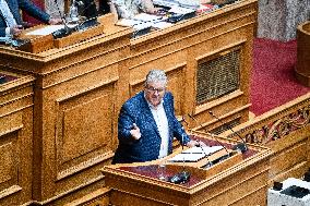 Plenary Session In Parliament In Athens - Mental Health