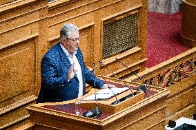 Plenary Session In Parliament In Athens - Mental Health