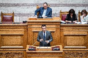 Plenary Session In Parliament In Athens - Mental Health