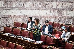 Plenary Session In Parliament In Athens - Mental Health