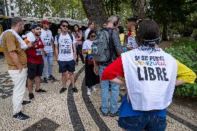 Protest Of Venezuelans In Lisbon