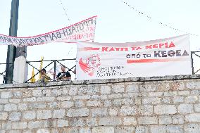 Protest Against Mental Health Privatization In Greece