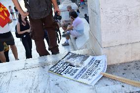 Protest Against Mental Health Privatization In Greece