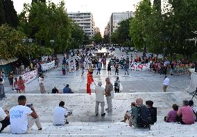 Protest Against Mental Health Privatization In Greece