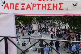 Protest Against Mental Health Privatization In Greece