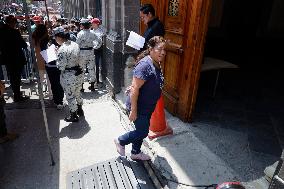 Mothers, Fathers And Relatives Of The 43 Missing Ayotzinapa Students Meet Privately With Andrés Manuel López Obrador, President