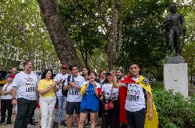 Protest Of Venezuelans In Lisbon