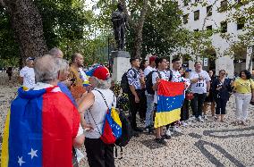 Protest Of Venezuelans In Lisbon