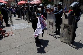 Mothers, Fathers And Relatives Of The 43 Missing Ayotzinapa Students Meet Privately With Andrés Manuel López Obrador, President