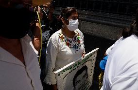 Mothers, Fathers And Relatives Of The 43 Missing Ayotzinapa Students Meet Privately With Andrés Manuel López Obrador, President