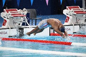 Paris 2024 - 100m Backstroke - Yohann Ndoye-Brouard Competing