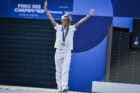 Paris 2024 - Fans welcome medalists at the Parc des Champions in Paris FA