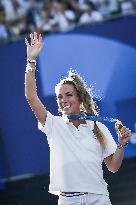 Paris 2024 - Fans welcome medalists at the Parc des Champions in Paris FA