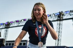 Paris 2024 - Fans welcome medalists at the Parc des Champions in Paris FA