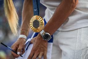 Paris 2024 - Fans welcome medalists at the Parc des Champions in Paris FA