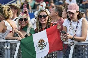 Paris 2024 - Fans welcome medalists at the Parc des Champions in Paris FA