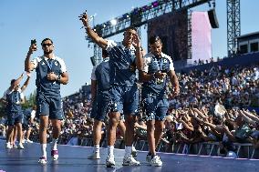 Paris 2024 - Fans welcome medalists at the Parc des Champions in Paris FA