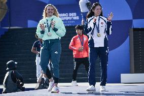 Paris 2024 - Fans welcome medalists at the Parc des Champions in Paris FA