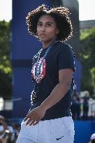 Paris 2024 - Fans welcome medalists at the Parc des Champions in Paris FA