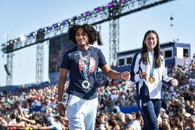 Paris 2024 - Fans welcome medalists at the Parc des Champions in Paris FA