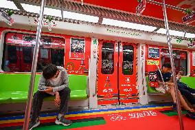 Paris Olympic Games theme Train on Nanjing Metro