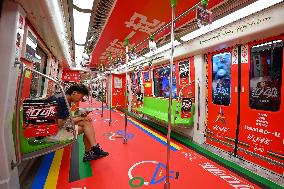 Paris Olympic Games theme Train on Nanjing Metro