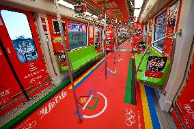 Paris Olympic Games theme Train on Nanjing Metro