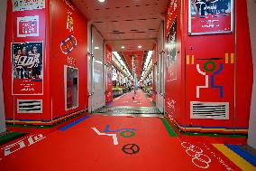 Paris Olympic Games theme Train on Nanjing Metro