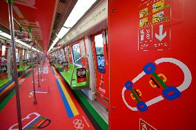 Paris Olympic Games theme Train on Nanjing Metro