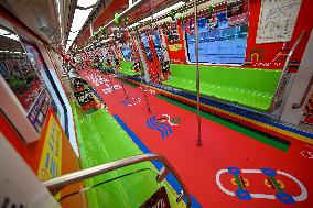 Paris Olympic Games theme Train on Nanjing Metro