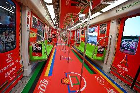 Paris Olympic Games theme Train on Nanjing Metro