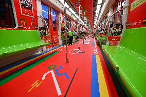 Paris Olympic Games theme Train on Nanjing Metro