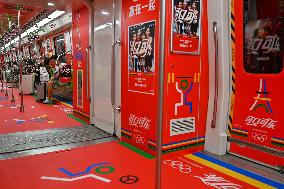 Paris Olympic Games theme Train on Nanjing Metro