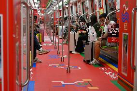 Paris Olympic Games theme Train on Nanjing Metro