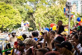 Venezuelans in Colombia during Presidential Elections