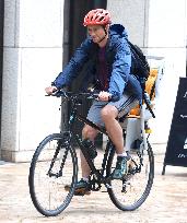 Hugh Dancy Bike Ride - NYC