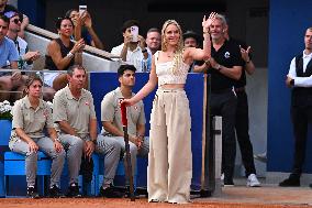 Paris 2024 - Lindsay Vonn Attends Tennis Competition