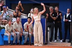 Paris 2024 - Lindsay Vonn Attends Tennis Competition