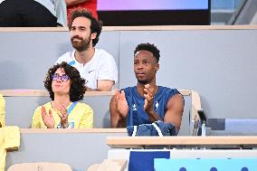 Paris 2024 - Gael Monfils Attends Tennis Competition