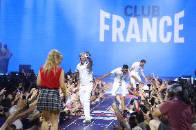 Paris 2024 - Touzaint, Landois And Laghouag Celebrate Their Silver Medal At Club France