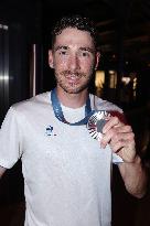 Paris 2024 - Victor Koretzky Celebrates His Silver Medal At Club France